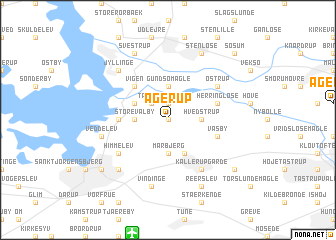 map of Ågerup