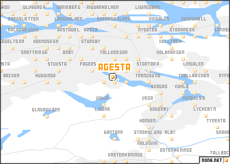 map of Ågesta
