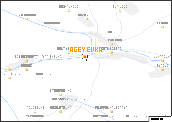 map of Ageyevka