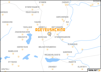 map of Ageyevshchina