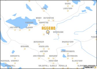 map of Aggebo