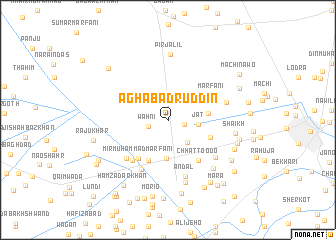 map of Āgha Badruddīn