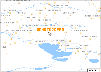 map of Aghacurreen