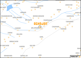 map of Agha Jān