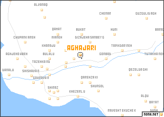 map of Āghājārī