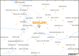 map of Āghājārī