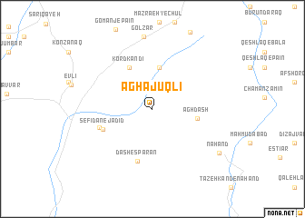 map of Āghāj Ūqlī