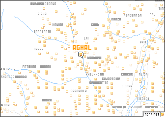map of Āghal