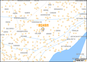 map of Agham