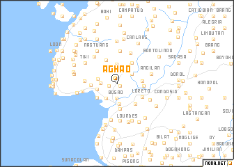 map of Aghao