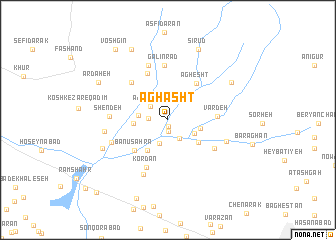 map of Aghasht