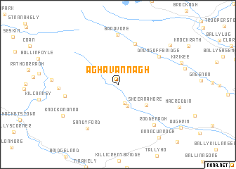 map of Aghavannagh