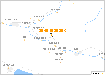 map of Aghavnavankʼ