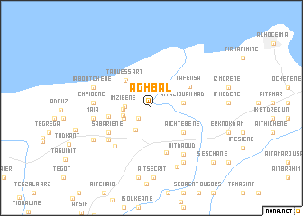 map of Aghbâl