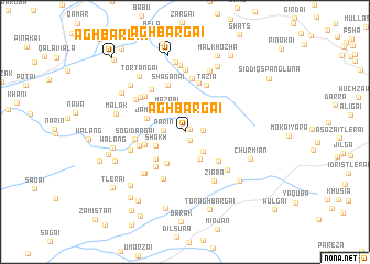 map of Aghbargai