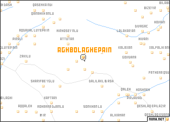 map of Āgh Bolāgh-e Pā\