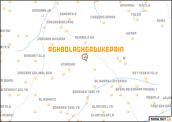 map of Āgh Bolāgh Gadūk-e Pā\