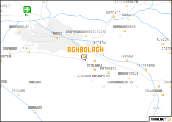 map of Āghbolāgh