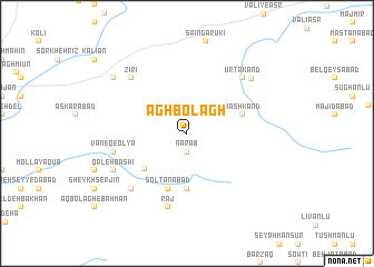 map of Āgh Bolāgh