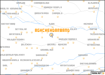 map of Āghcheh Darband