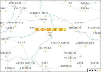 map of Āghcheh Gonbad