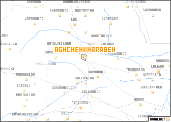 map of Āghcheh Kharābeh