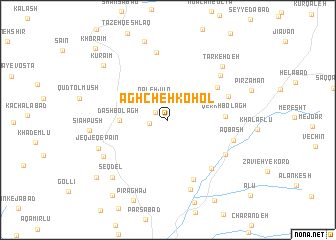 map of Āghcheh Kohol