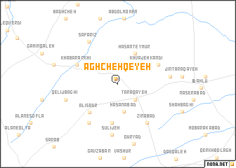 map of Āghcheh Qeyeh