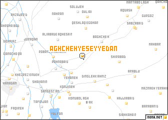 map of Āghcheh-ye Seyyedān