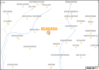 map of Āgh Dāsh