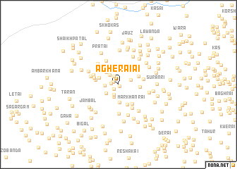 map of Agheraiai