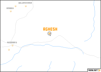 map of Āghesh