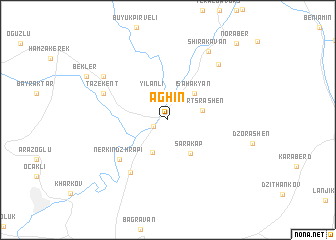 map of Aghin