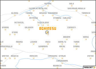 map of Aghireşu