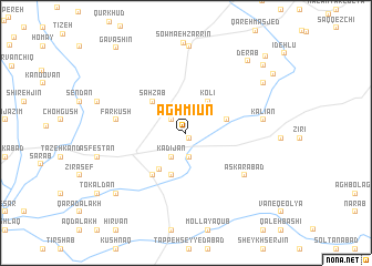 map of Āghmīūn