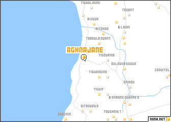 map of Aghnajane