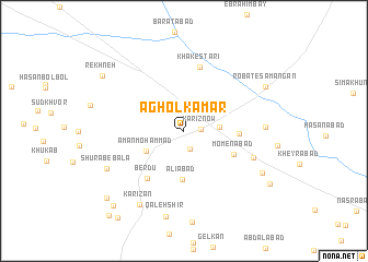 map of Āghol Kamar