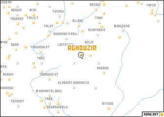 map of Aghouzir