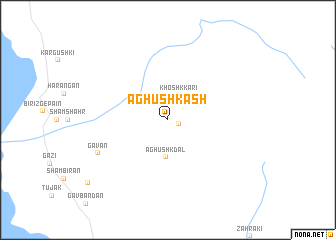 map of Āghūshkash