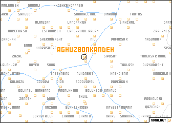 map of Āghūzbon Kandeh