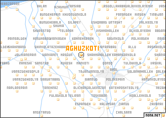 map of Āghūz Kotī