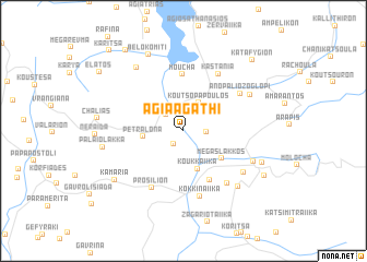 map of Agía Agáthi