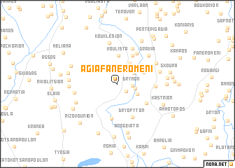 map of Agía Faneroméni