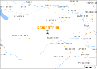 map of Agía Foteiní