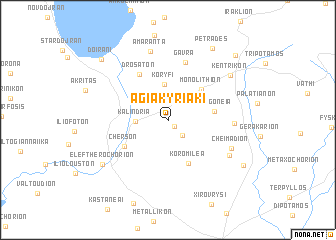 map of Agía Kyriakí