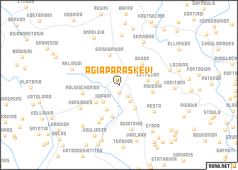 map of Agía Paraskeví