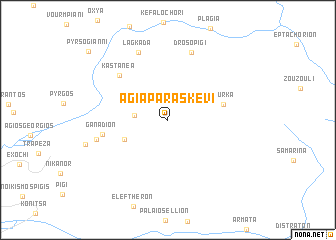 map of Agía Paraskeví