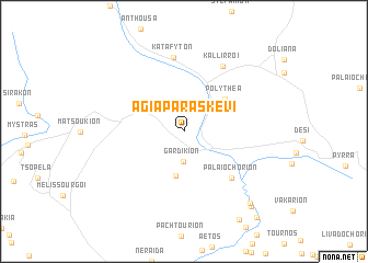 map of Agía Paraskeví
