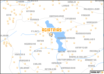 map of Agía Triás