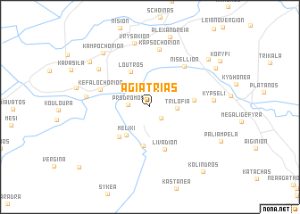 map of Agía Triás